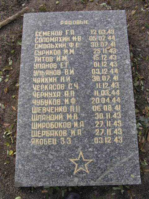 Воинское кладбище в парке им. 40-летия освобождения Днепропетровска