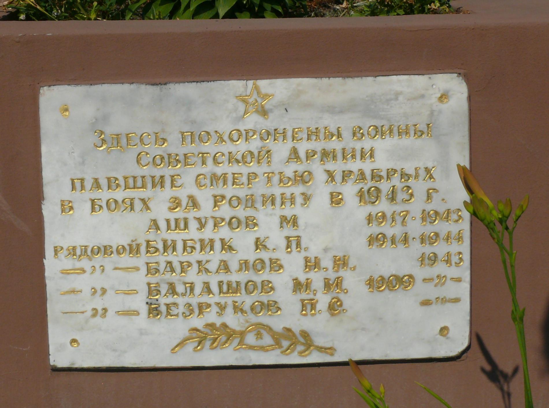 Братская могила в селе Демидов Вышгородского района