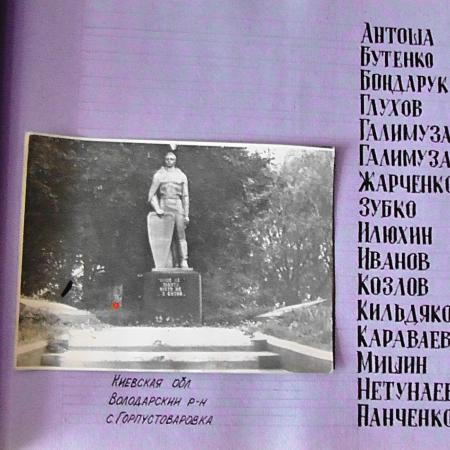 Братская могила в с. Гор-Пустоваровка Володарского района