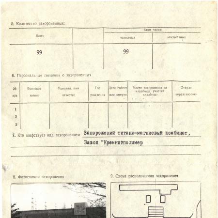 Мемориальный комплекс на ул. Скворцова в г. Запорожье