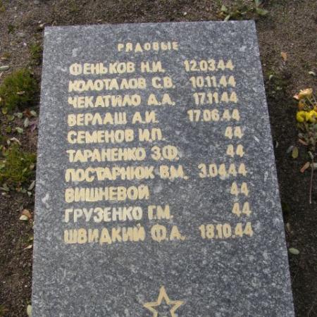 Воинское кладбище в парке им. 40-летия освобождения Днепропетровска