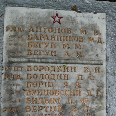 Братская могила на кладбище в с. Синяк Вышгородского района