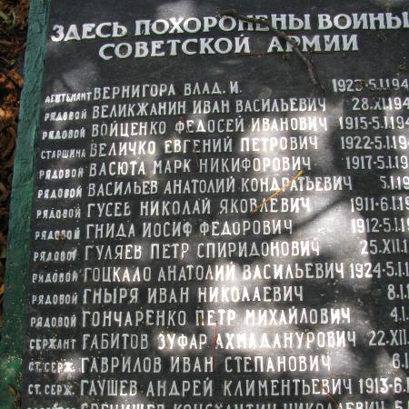 Братская могила в с. Субботцы Знаменского района