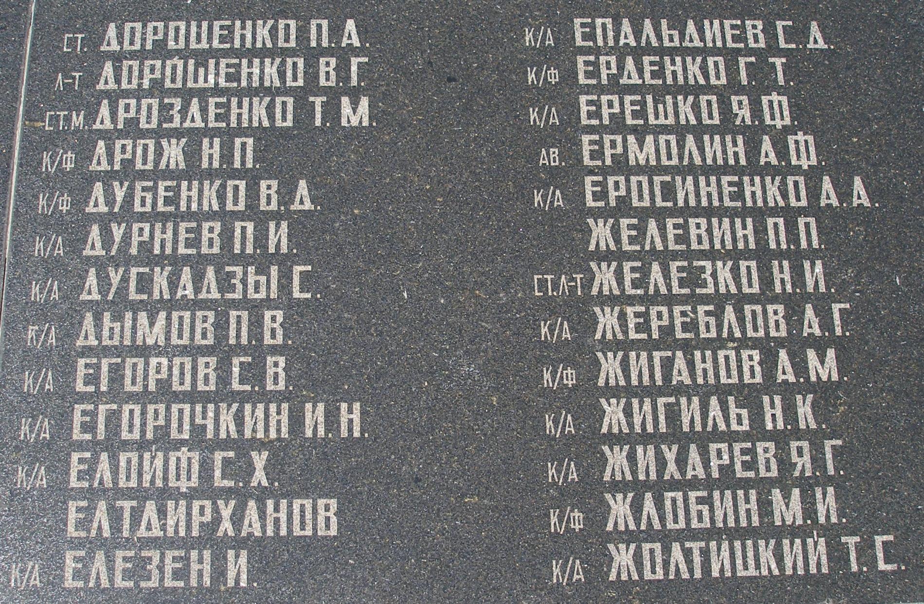 Братское кладбище защитников Севастополя 1941-1944 гг., ул. Пожарова, городское кладбище
