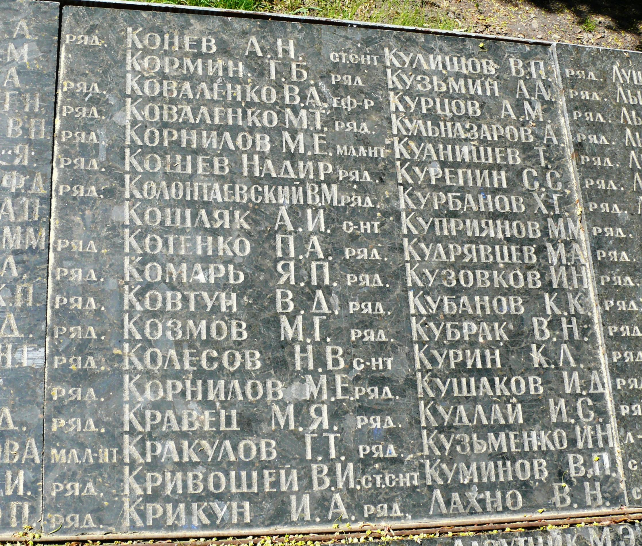 Братская могила в с. Малый Букрин Мироновского района