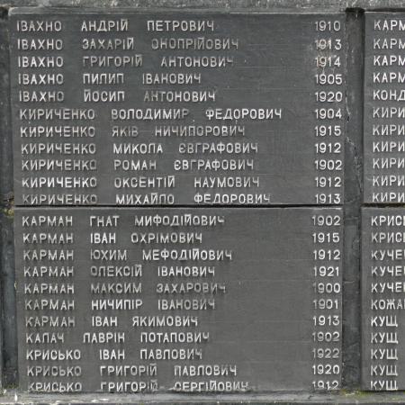Памятник воинам-односельчанам, с. Девички Переяслав-Хмельницкого района Киевской обл.