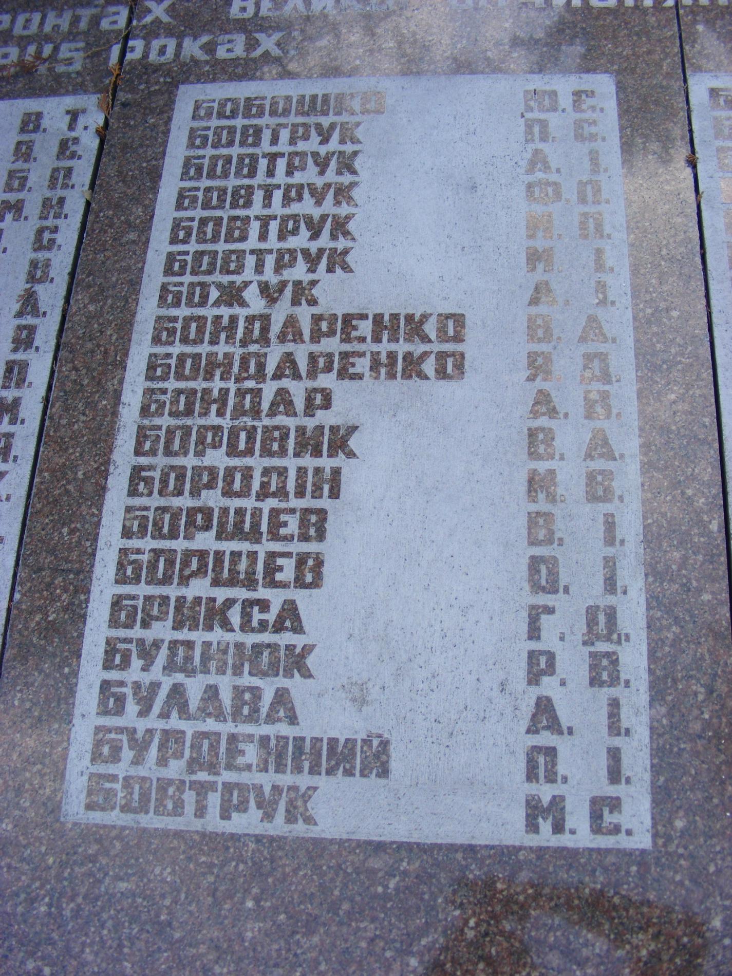Мемориал защитников г. Бровары
