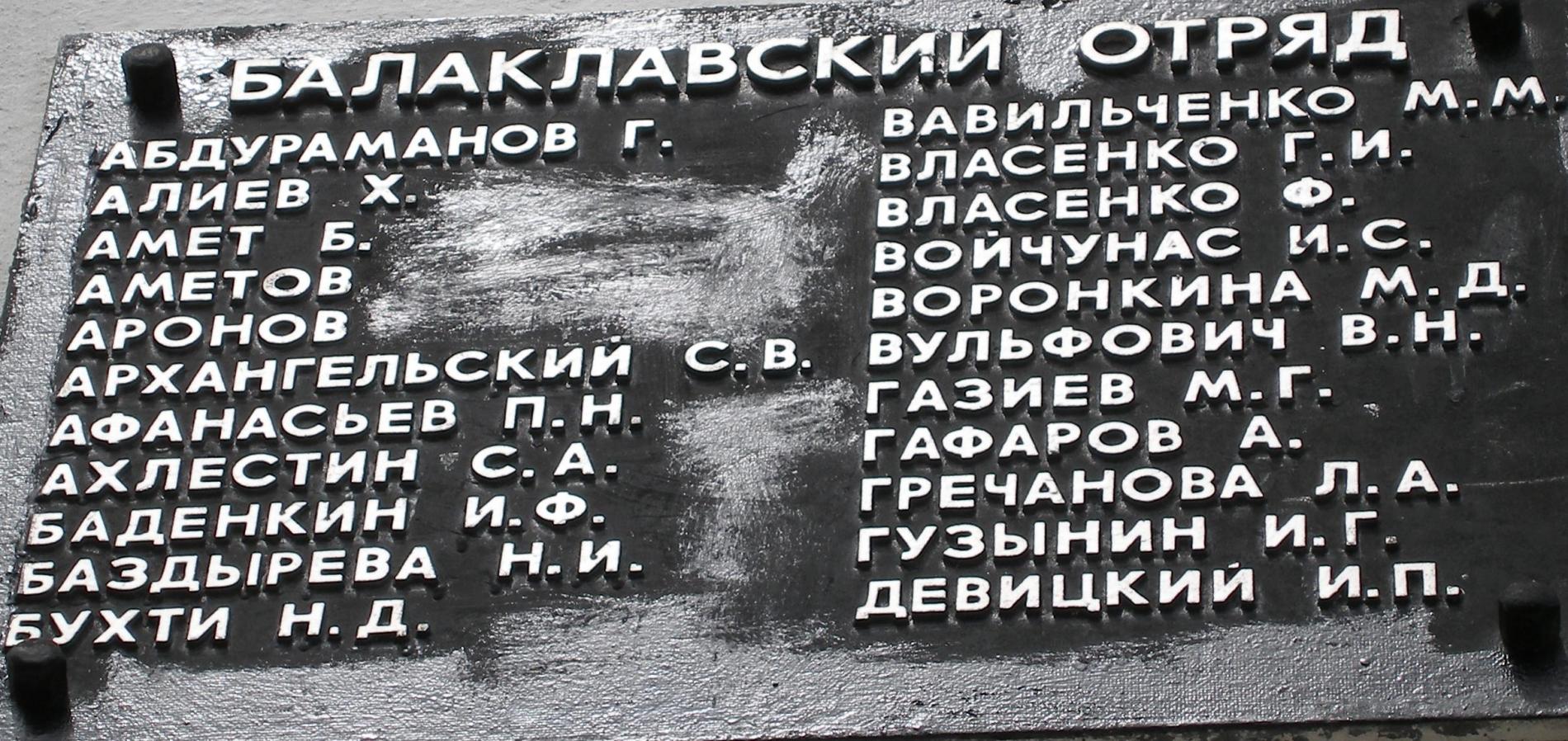 Балаклавский партизанский отряд