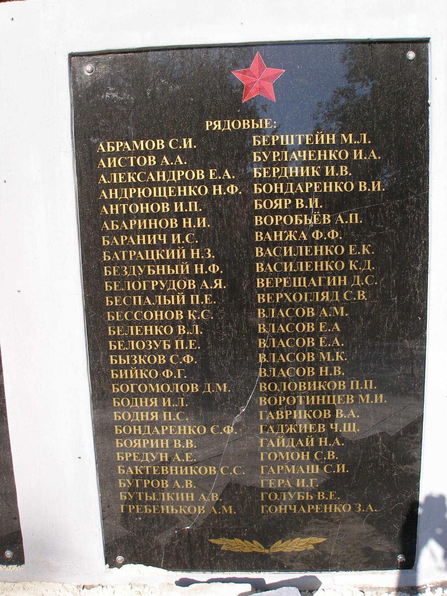 Братская могила Воинов ВОВ - с. Новое Мелитопольского района