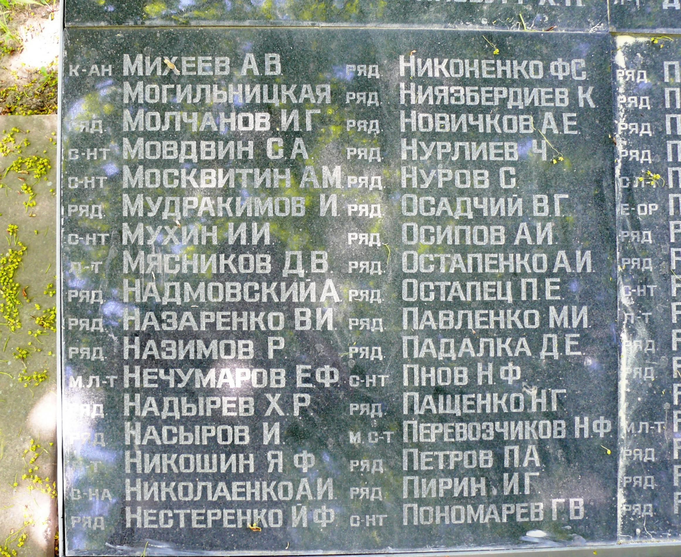 Братская могила в с. Малый Букрин Мироновского района