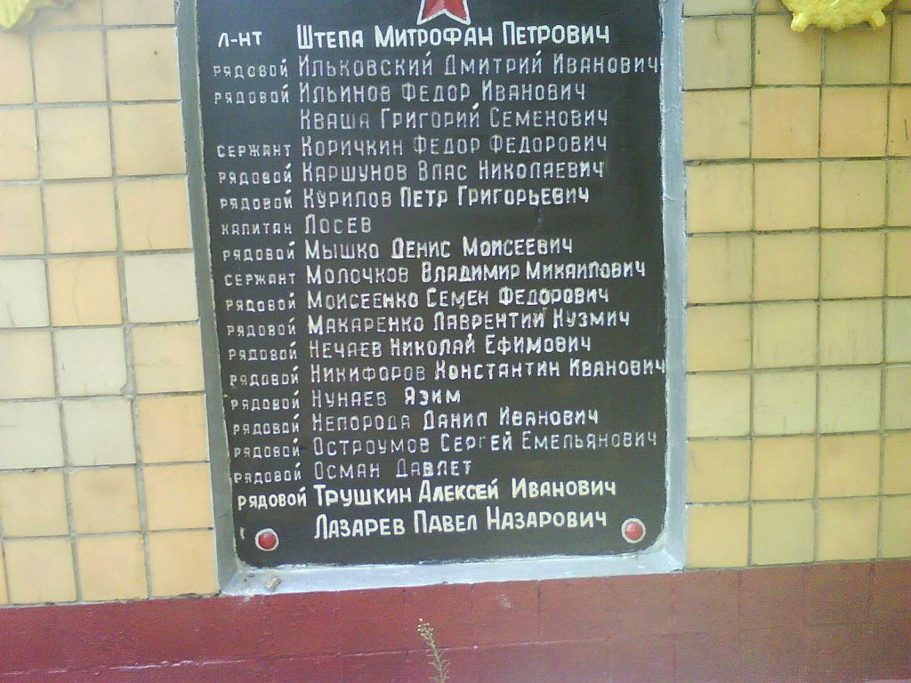 Братская могила в пгт. Андреевка Славянского района