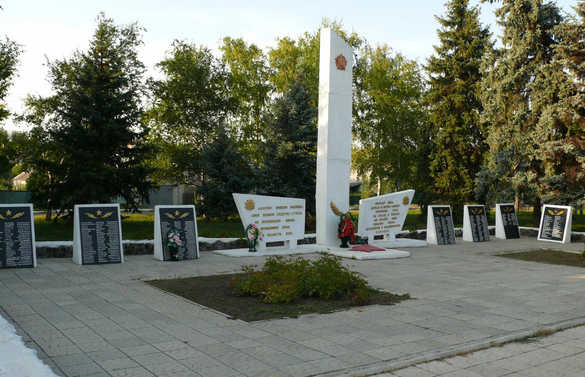 Братская могила в центре г. Святогорск Донецкой обл.