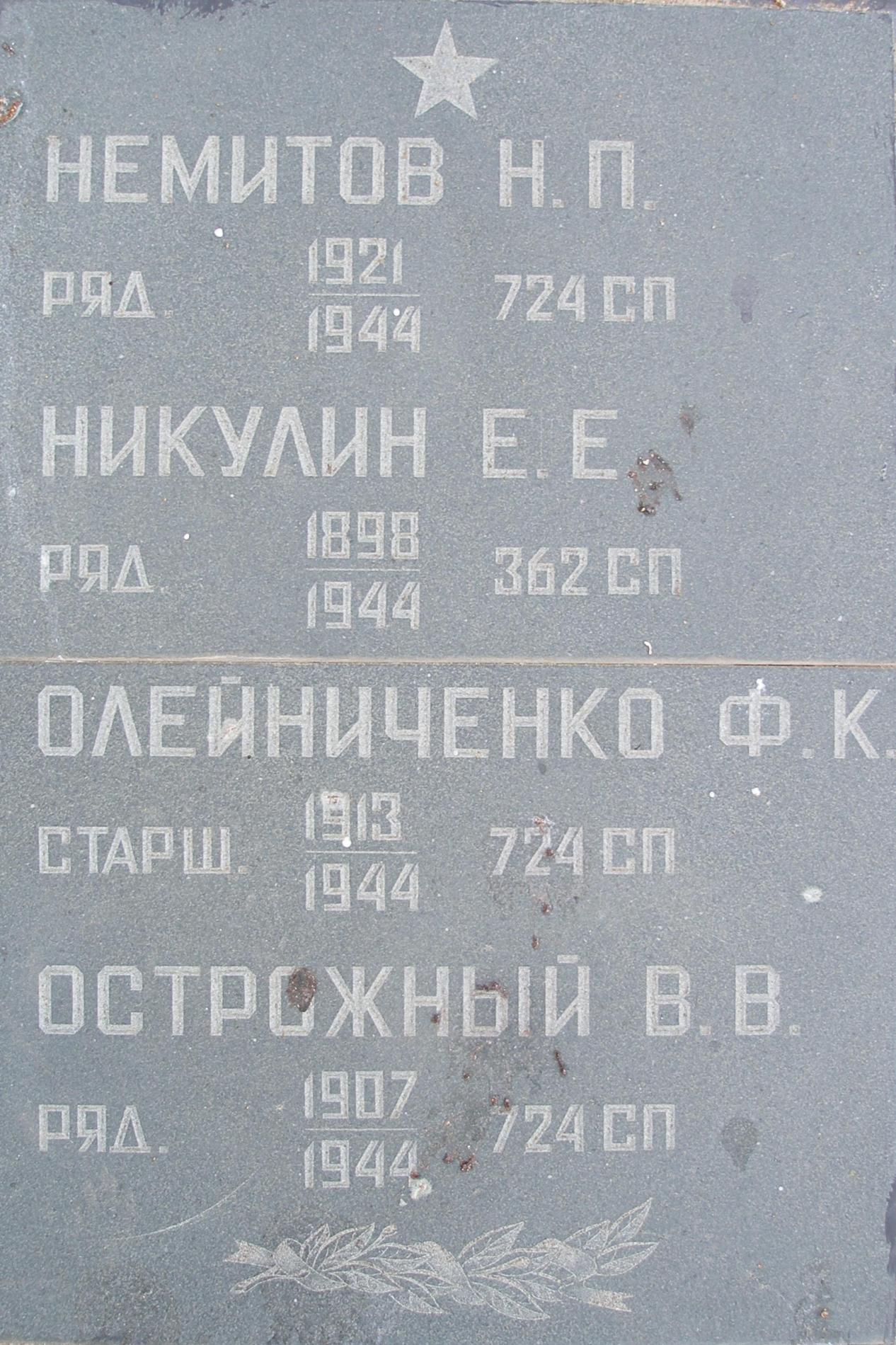 Братское кладбище Воинов ВОВ - с. Угловое (Аджи-Булат)