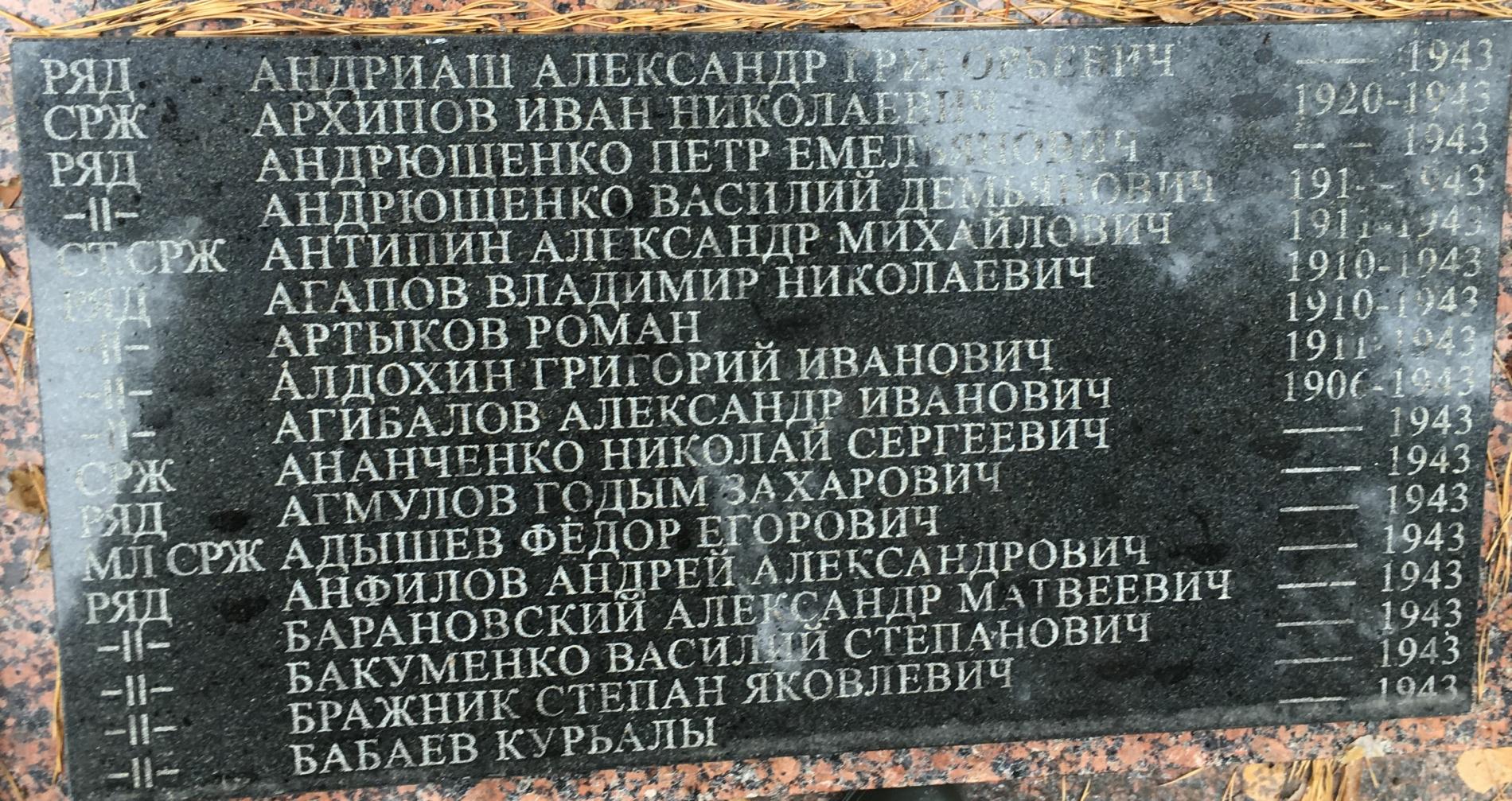 Братская могила в с. Пилява Вышгородского района