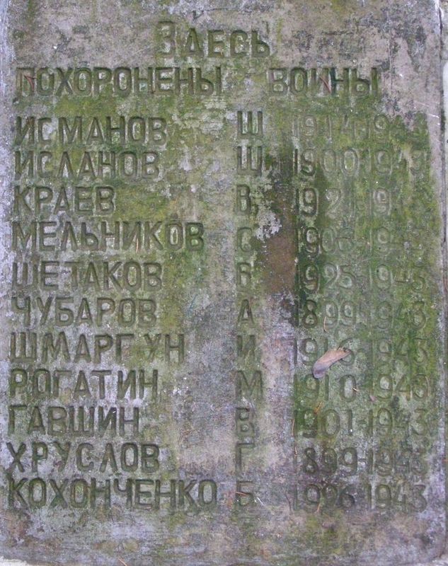 с. Должик Черниговского района Черниговской области, Братская могила Воинов ВОВ