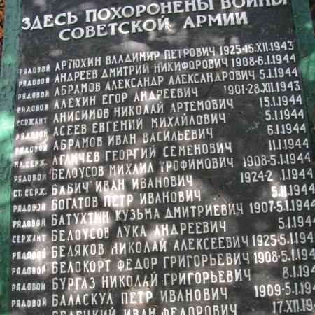 Братская могила в с. Субботцы Знаменского района