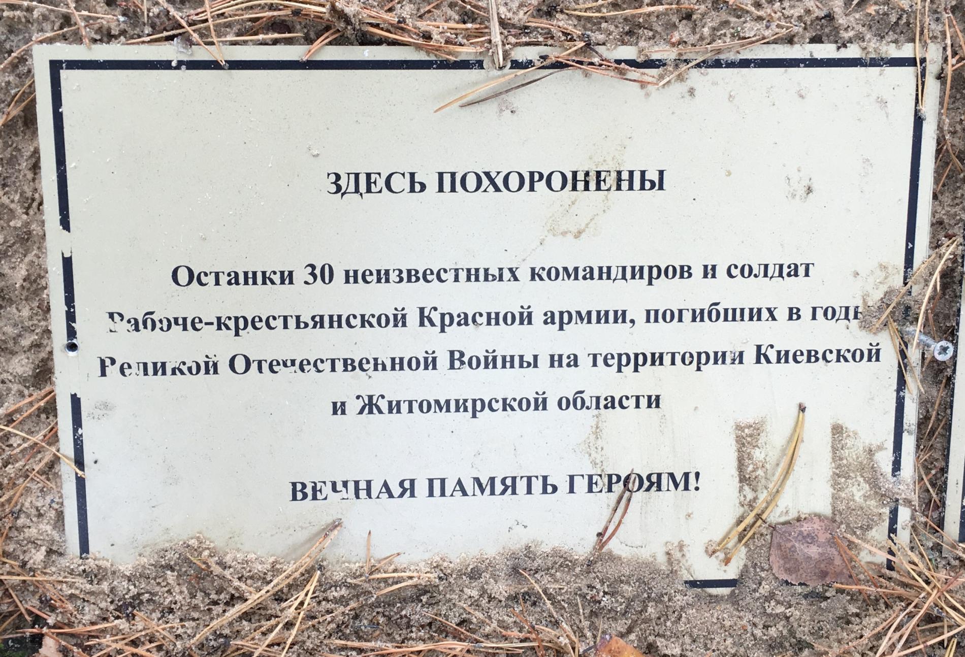 Братская могила в с. Пилява Вышгородского района