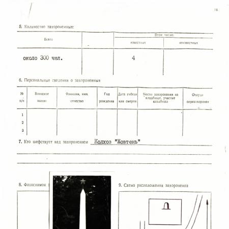Братская могила у обводного канала м-ду с. Елино, Млынок и Безугловка