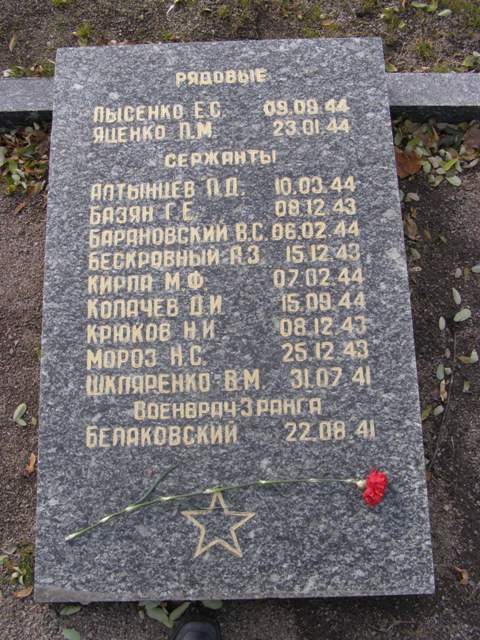 Воинское кладбище в парке им. 40-летия освобождения Днепропетровска