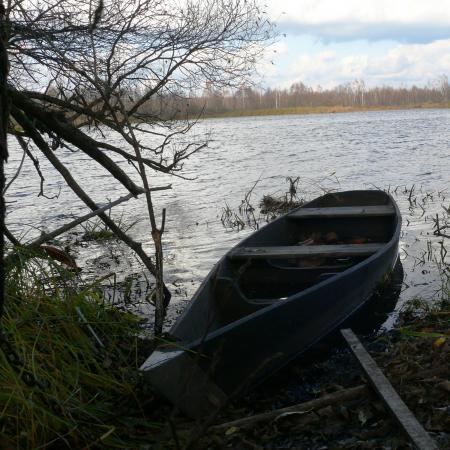 Рыбацкая лодка на Припяти