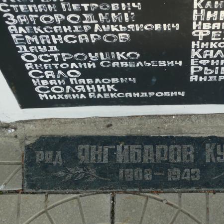 Братская могила в центре г. Святогорск Донецкой обл.