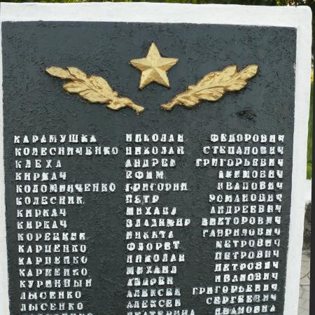 Братская могила в центре г. Святогорск Донецкой обл.