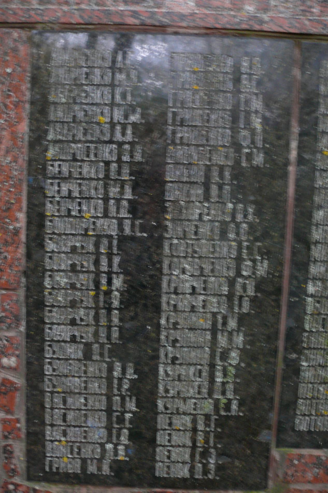 Памятник воинам-односельчанам в с. Стечанка б. Чернобыльского района