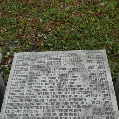 с. Чоповичи, братское воинское захоронение