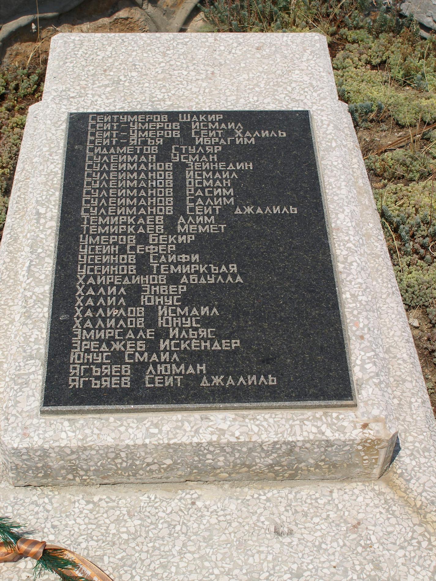 Памятник в с. Широкое (Биюк-мускомья)