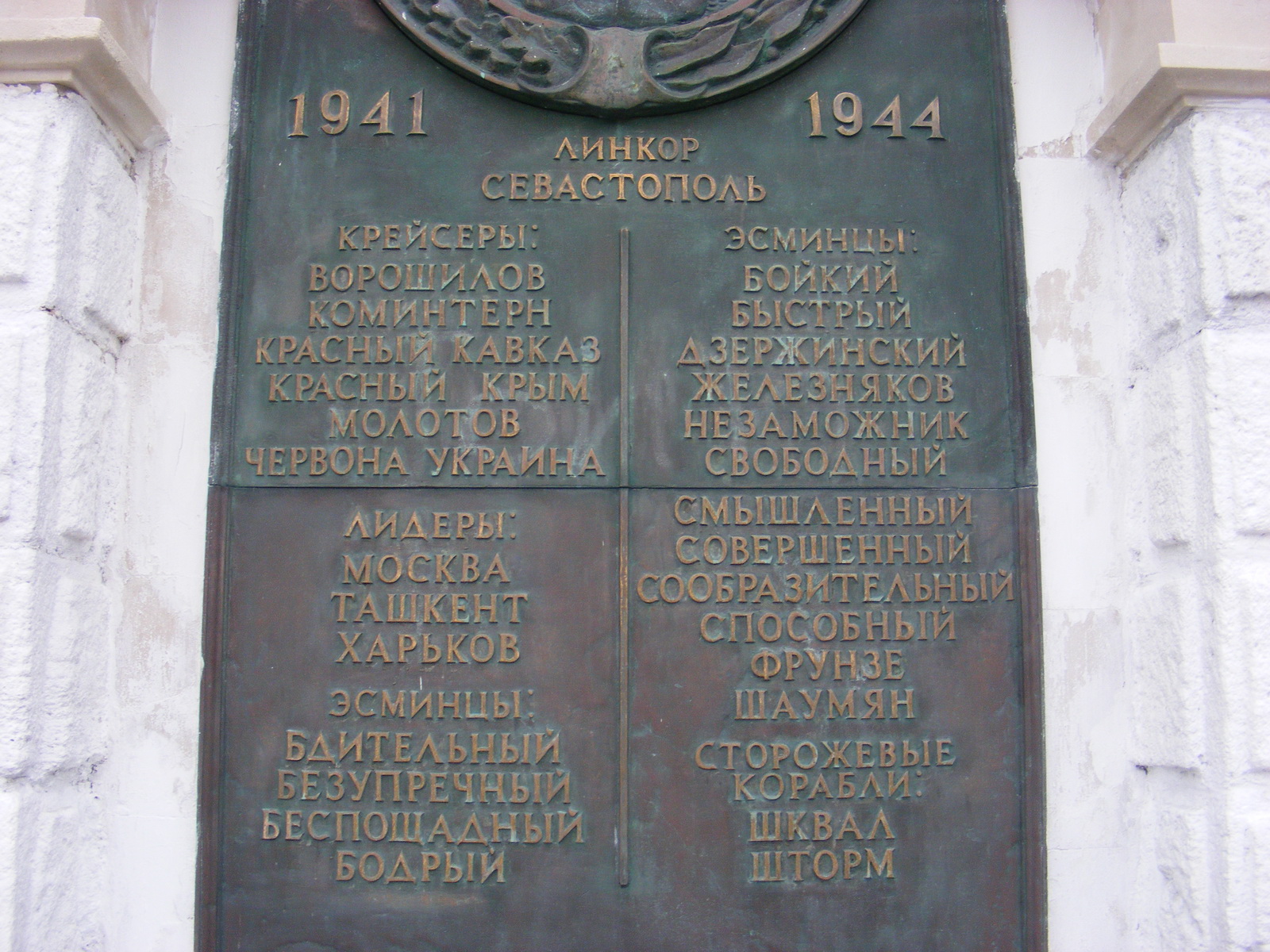 Памятник героям Черноморской эскадры
