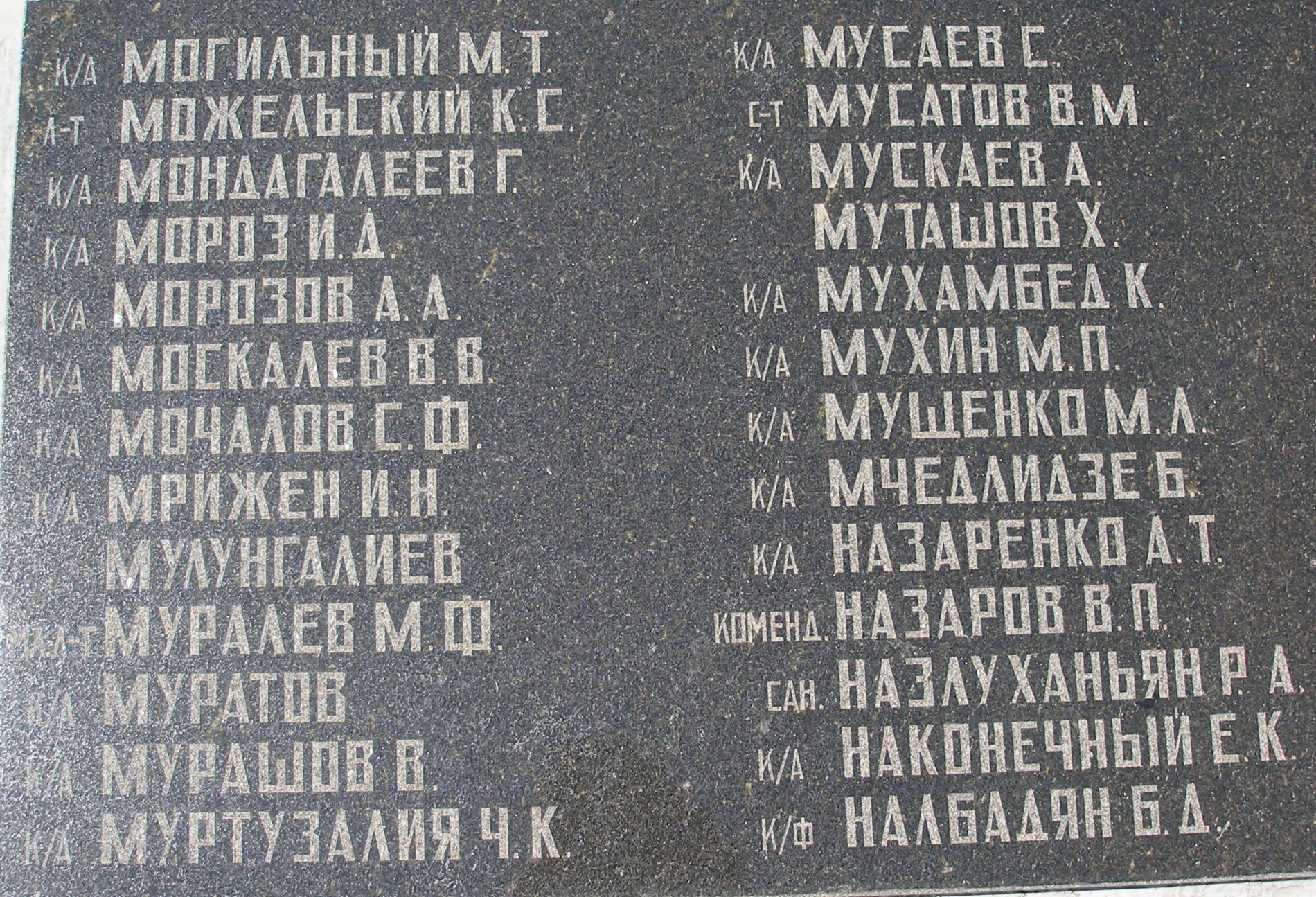 Братское кладбище защитников Севастополя 1941-1944 гг., ул. Пожарова, городское кладбище