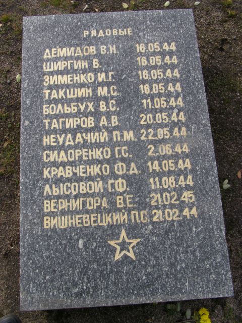 Воинское кладбище в парке им. 40-летия освобождения Днепропетровска