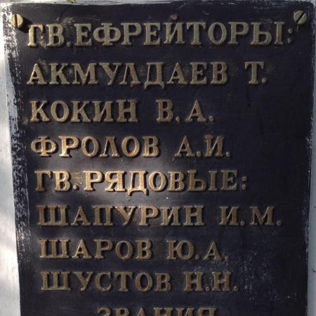 Братское кладбище Воинов 128 гвардейской горно-стрелковой дивизии