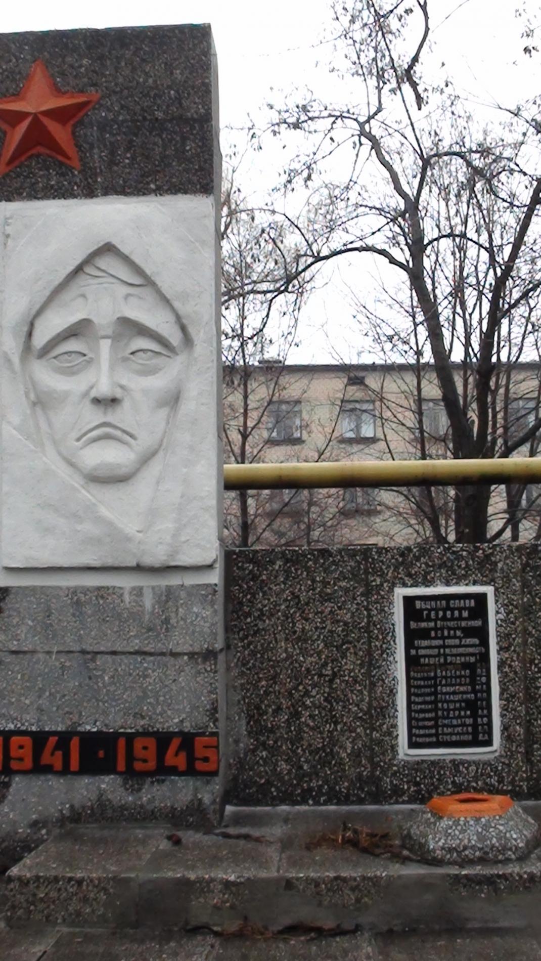 Братская могила в г. Димитров Донецкой обл.