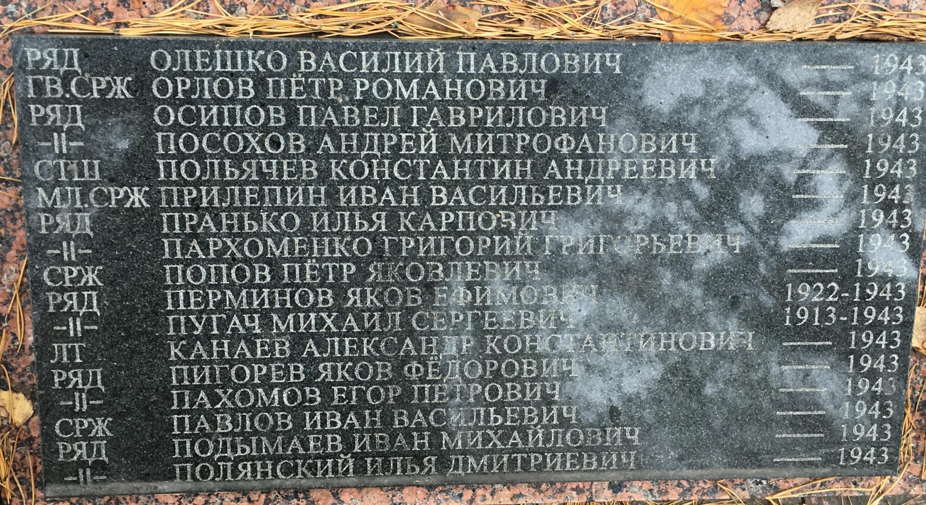 Братская могила в с. Пилява Вышгородского района