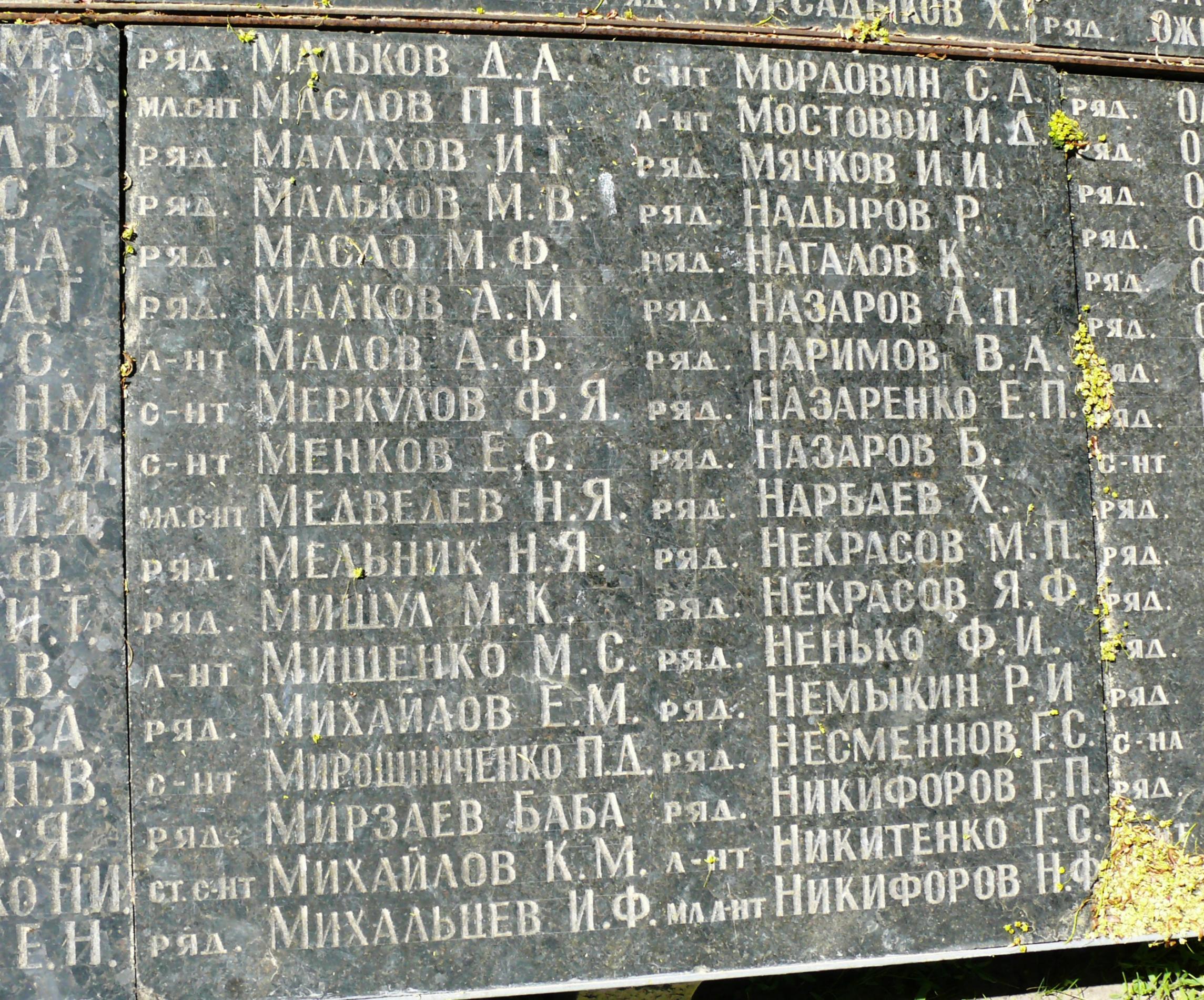 Братская могила в с. Малый Букрин Мироновского района