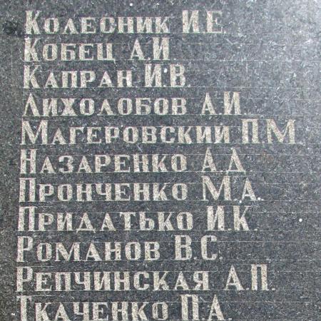 Братская могила Воинов ВОВ с. Старомихайловка Марьинского района Донецкой области