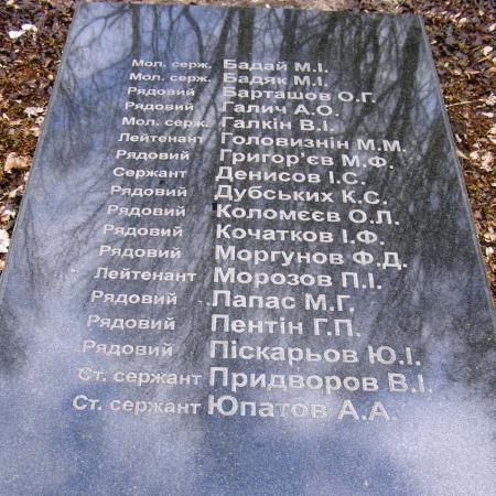 Братская могила в г. Батурин Бахмачского района