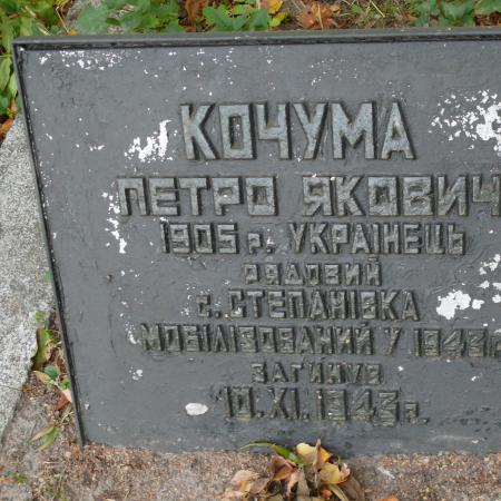Братская могила в центре с. Григоровка Каневского района