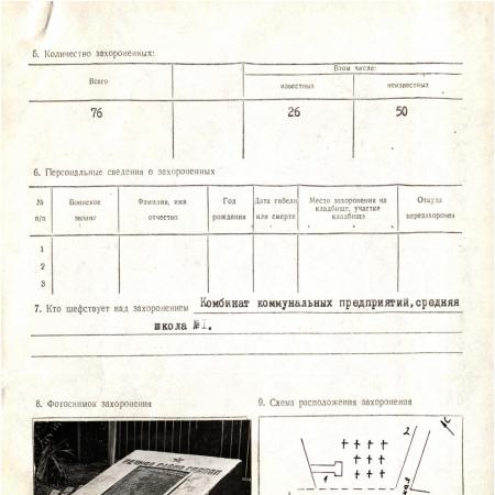 Братская могила на центральном кладбище пгт. Васильковка