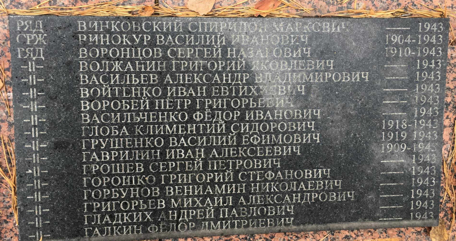 Братская могила в с. Пилява Вышгородского района