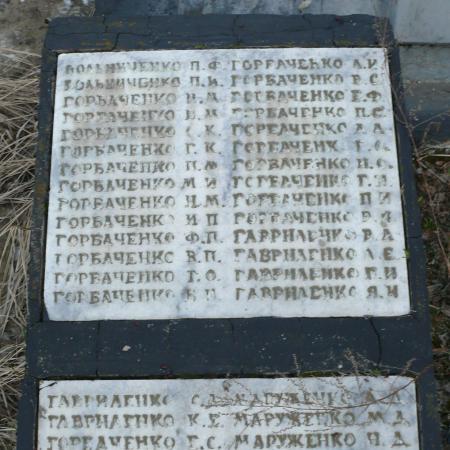 Памятник воинам-односельчанам в с. Машево б. Чернобыльского района