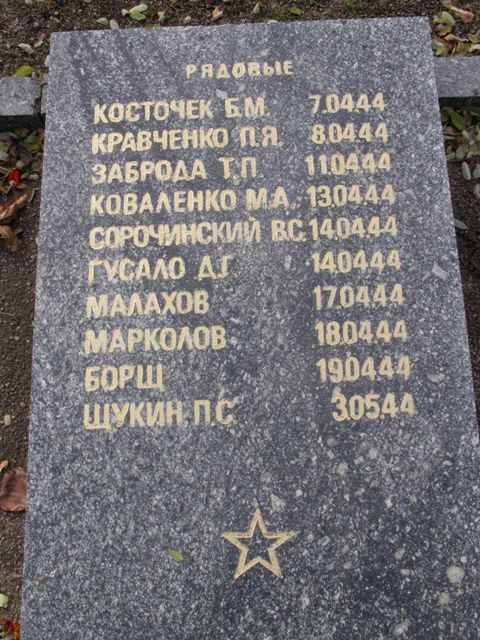 Воинское кладбище в парке им. 40-летия освобождения Днепропетровска