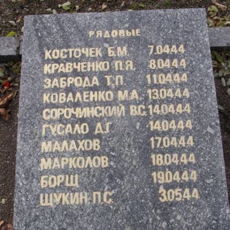 Воинское кладбище в парке им. 40-летия освобождения Днепропетровска