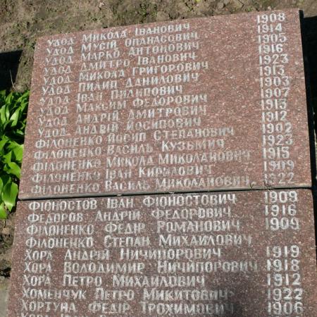Братская могила в с. Триполье Обуховского района
