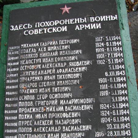 Братская могила в с. Субботцы Знаменского района