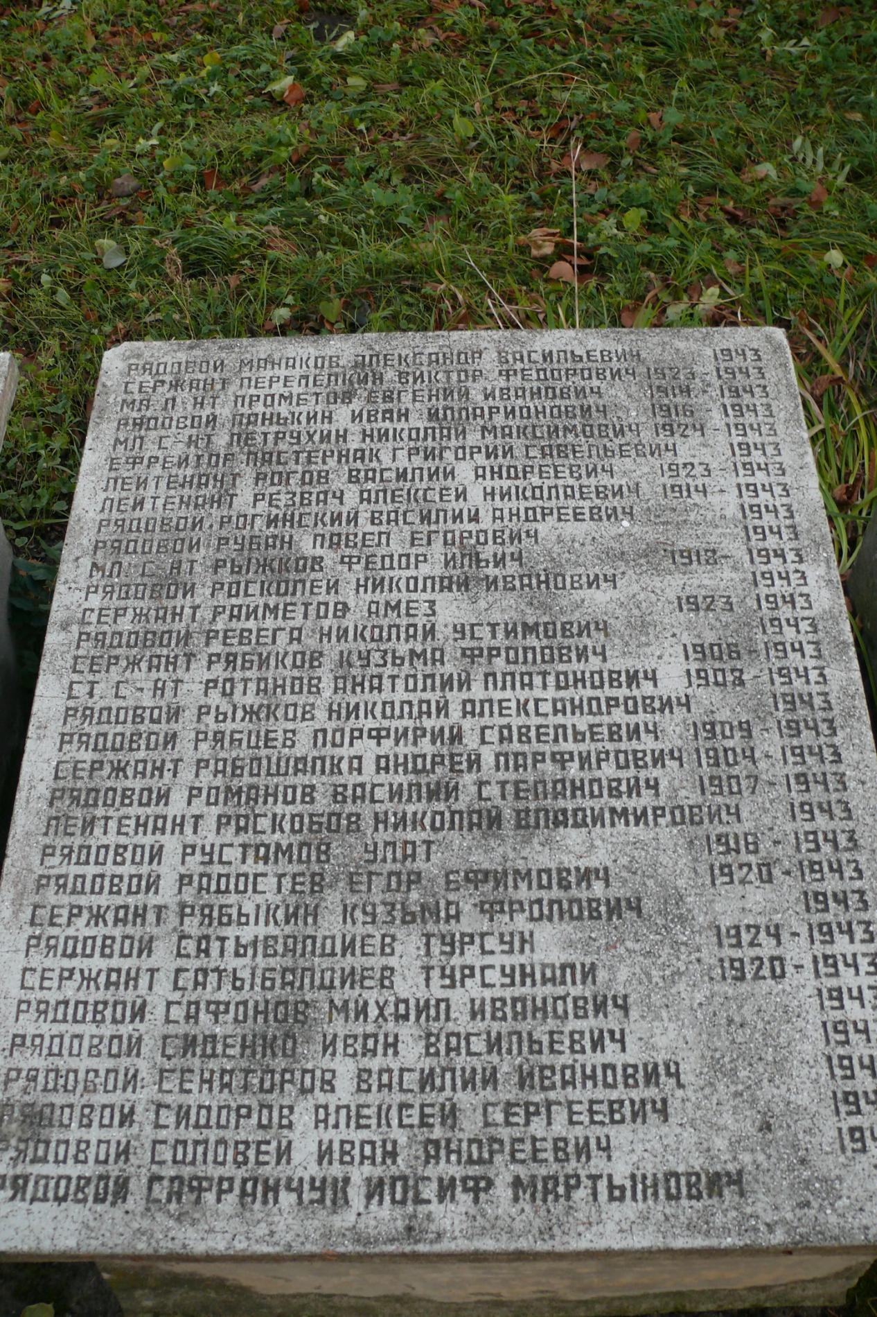 с. Чоповичи, братское воинское захоронение