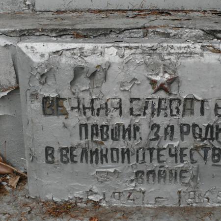 Братская могила за школой в с. Низшая Дубечня Вышгородского района