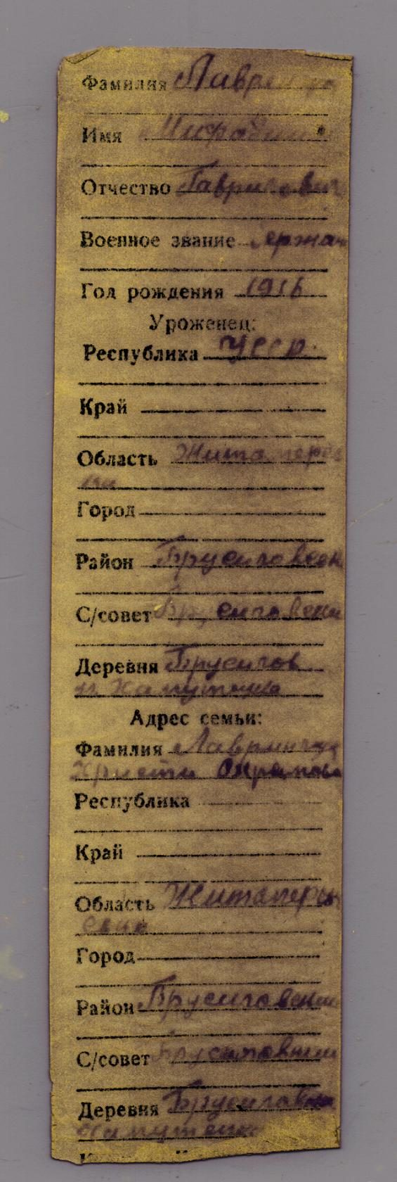 Лавринчук Мефодий Гаврилович