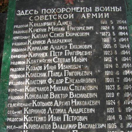 Братская могила в с. Субботцы Знаменского района